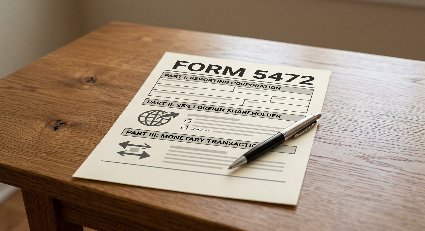 Checklist of Form 5472 reportable transactions for a foreign-owned single-member LLC